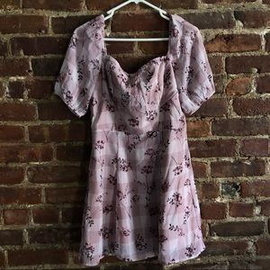 Eshakti Floral Print Mini Dress